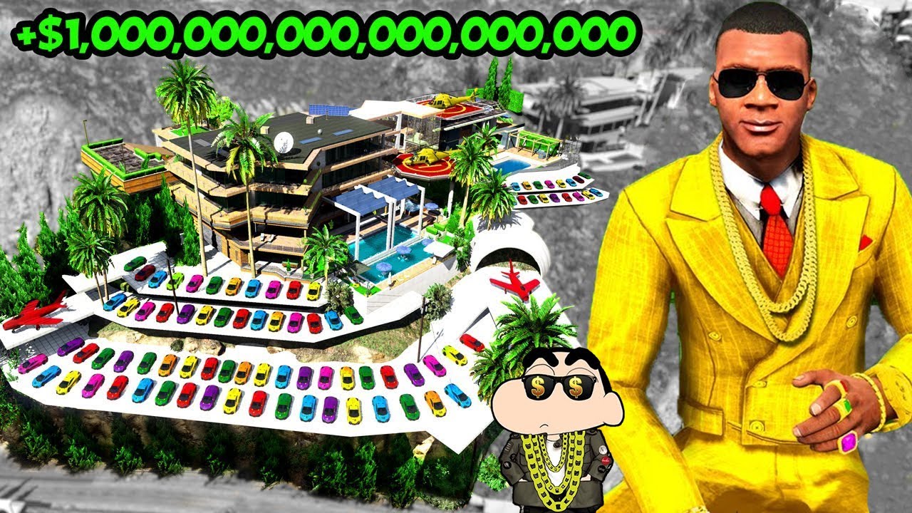 Franklin Shinchan Ultimate Luxury House Upgrade GTA 5 !