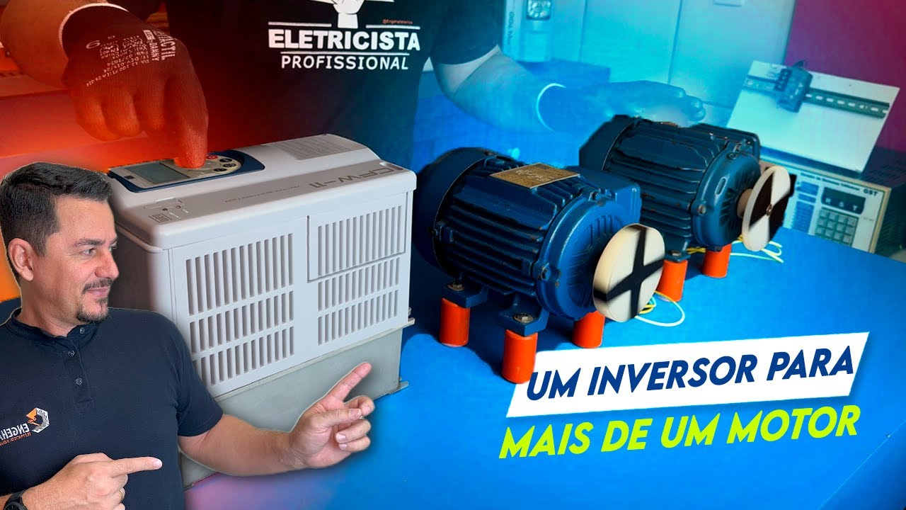 🤔Um INVERSOR de FREQUÊNCIA ligando 2 MOTORES, pode ISSO ??  (CURIOSO)