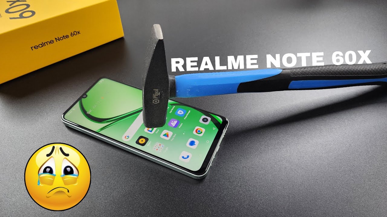 Realme Note 60x Screen Scratch & Front Glass Durability Test 🛠️🔨