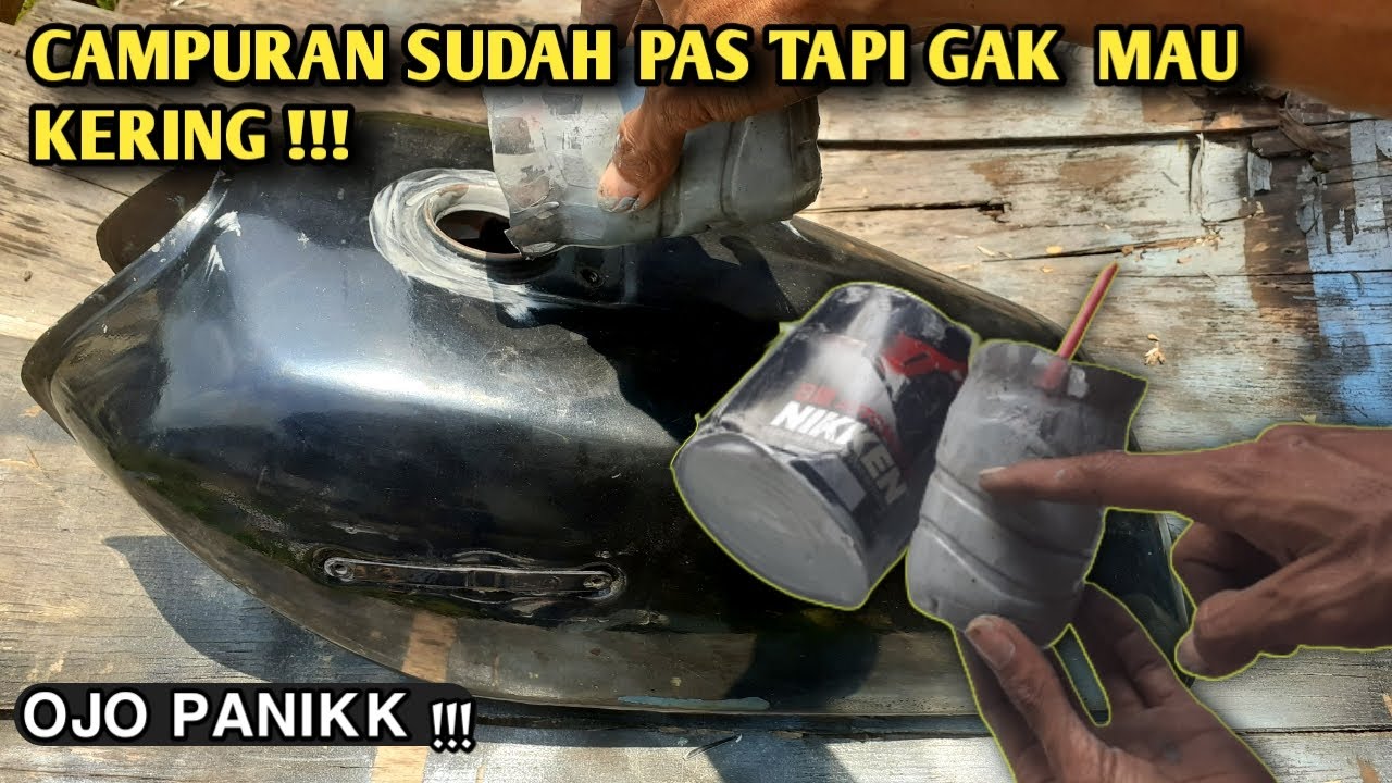 CARA CEGAH KARAT TANGKI MOTOR DENGAN EPOXY..!! 2 HARI KERING DENGAN TRIK INI