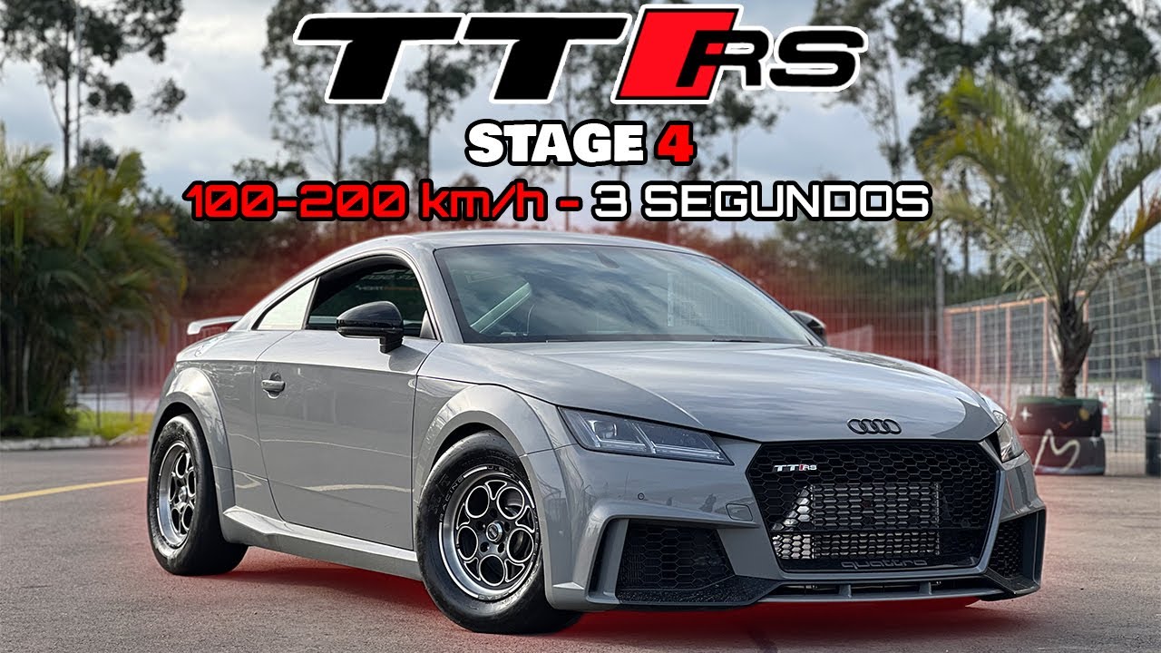 AUDI TTRS COM 800 CV FEZ DE 100-200 km/h EM 3 SEGUNDOS