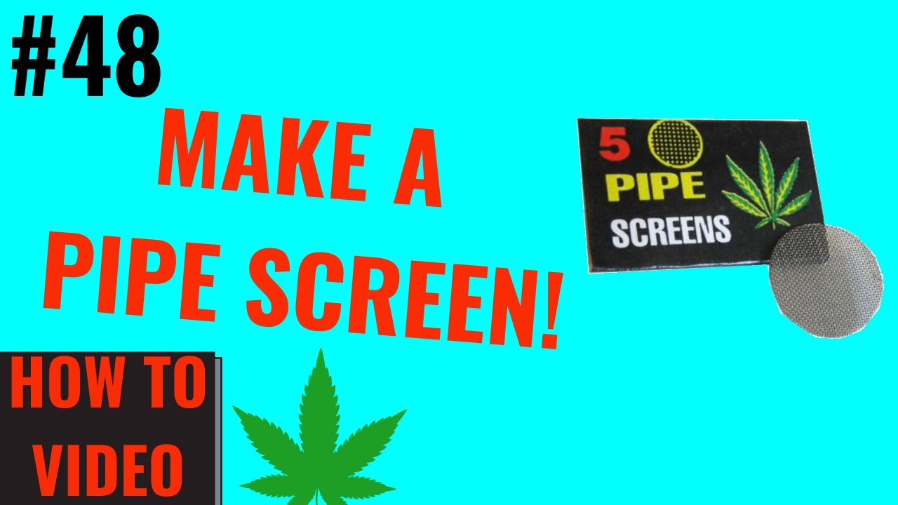 How To Make A Screen For Your Pipe Or Bong!!! (EASY!)