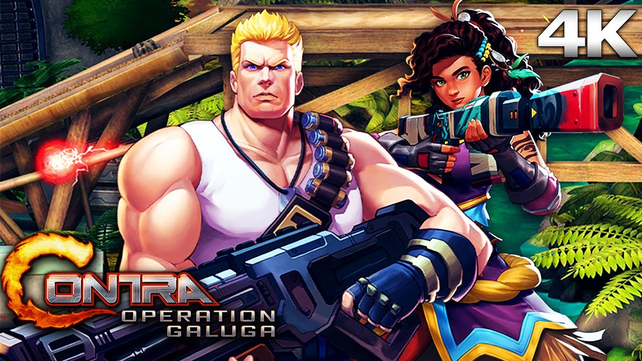 CONTRA: OPERATION GALUGA All Cutscenes (Full Game Movie) 4K Ultra HD