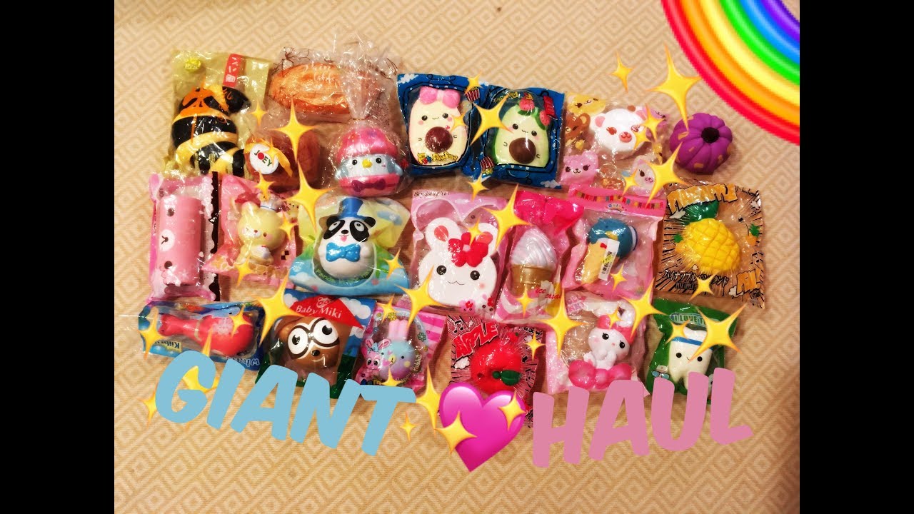 GIANT SILLY SQUISHYS ,JENNA LYNN, AND CREAMIICANDY HAUL