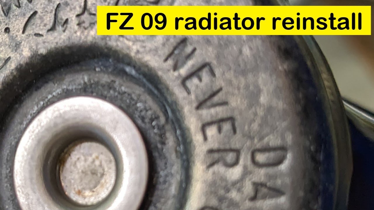 radiator reinstall Yamaha FZ-09/MT-09 2014 2015 2016