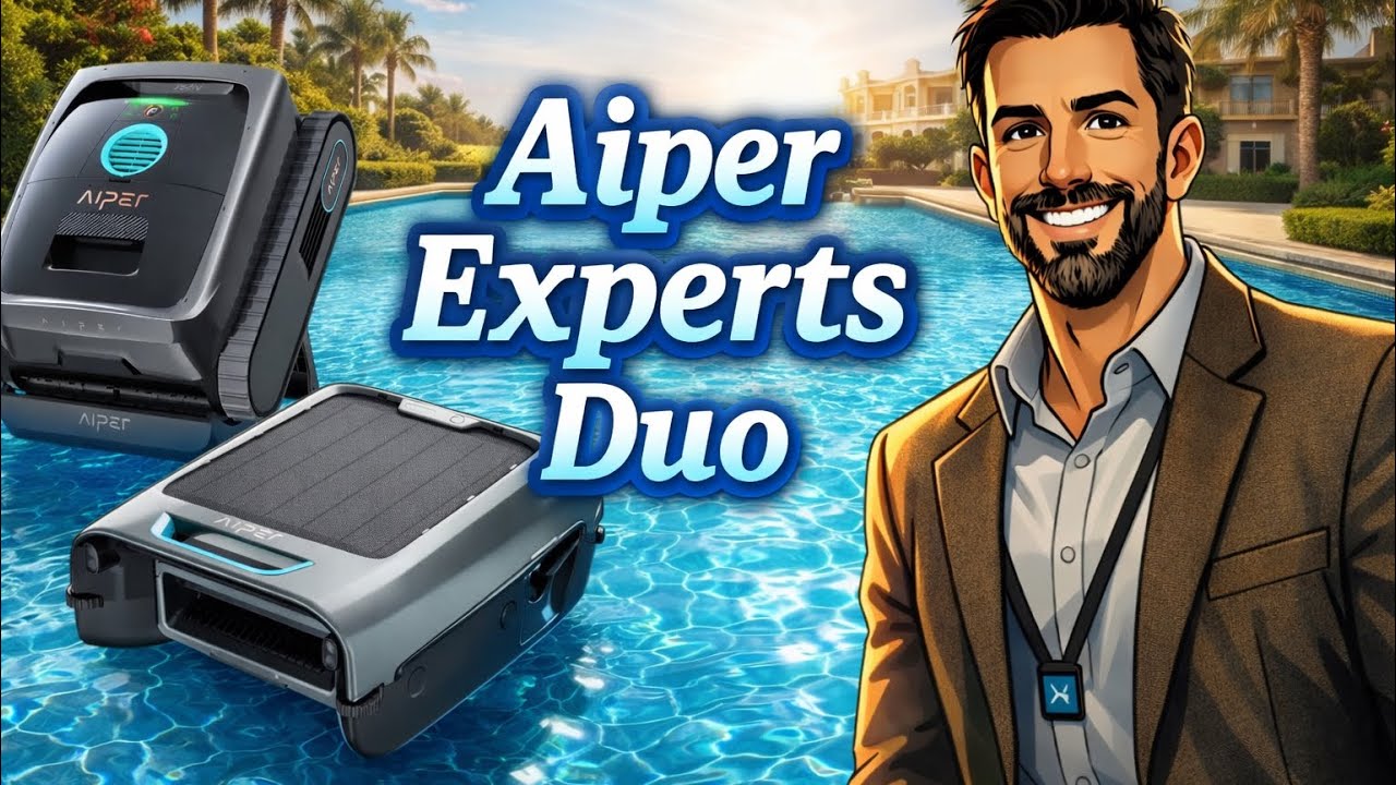 Дуэт экспертов Aiper: робот-пылесос для бассейна Scuba V3 и Aiper Ecosurfer S2 — быстрый, эффекти...