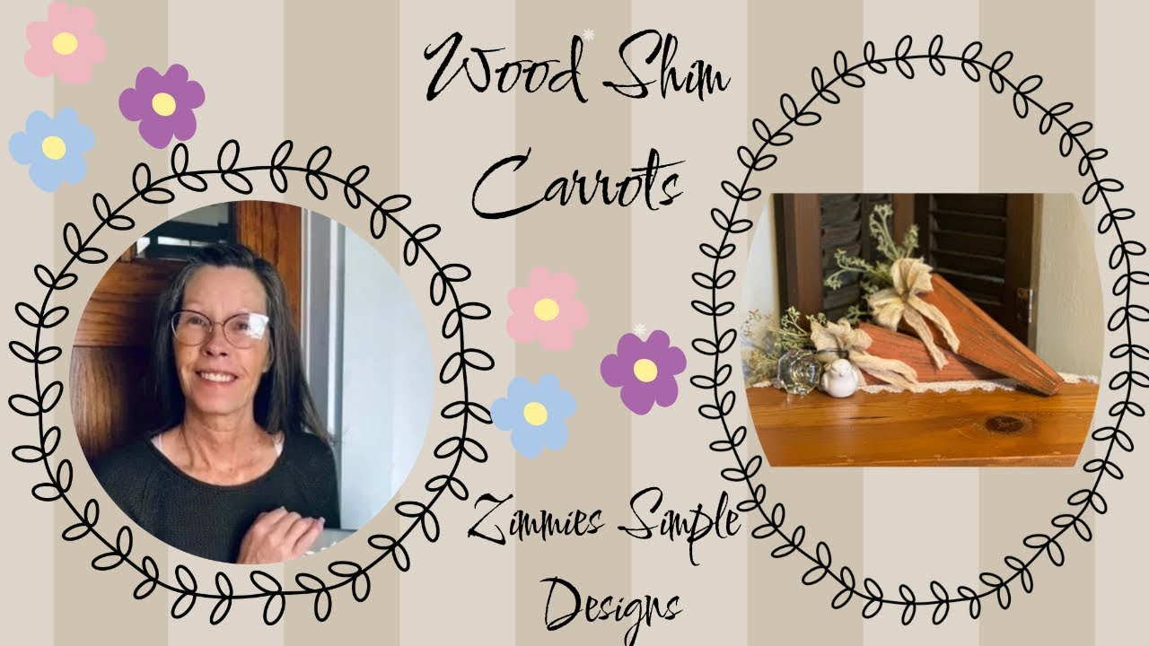 Wood Shim Carrots/Easy spring decor /Easy Easter/DIY Spring decor/DIY Easter decor/DIY carrots