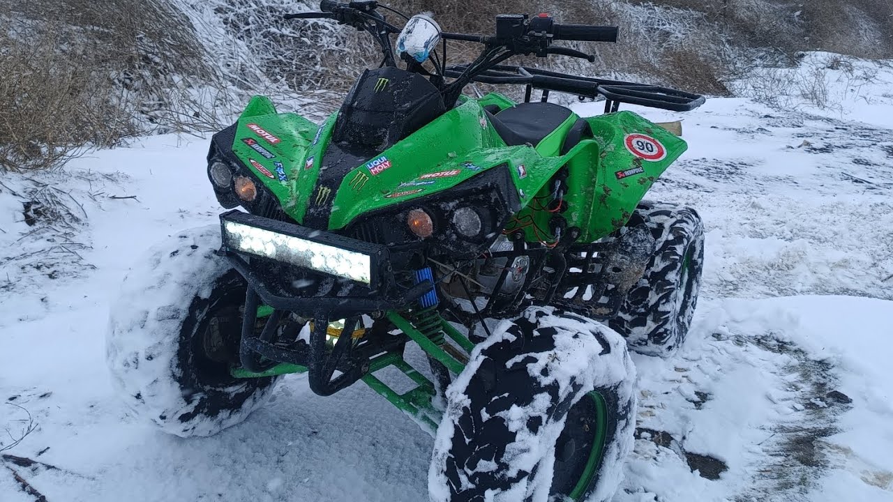 Pe zăpadă cu atv-urile|Atv vlog
