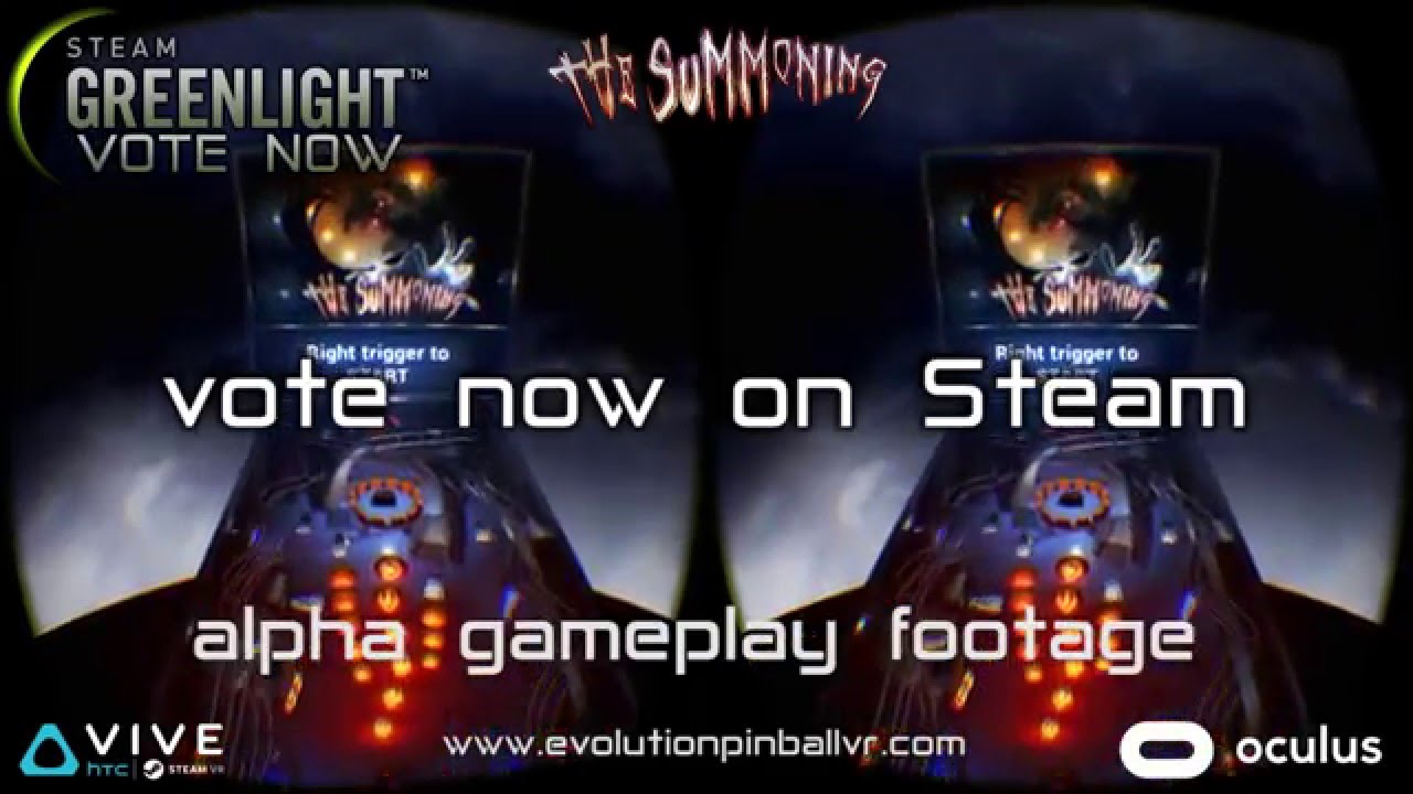 Evolution Pinball VR: The Summoning VR game-play footage