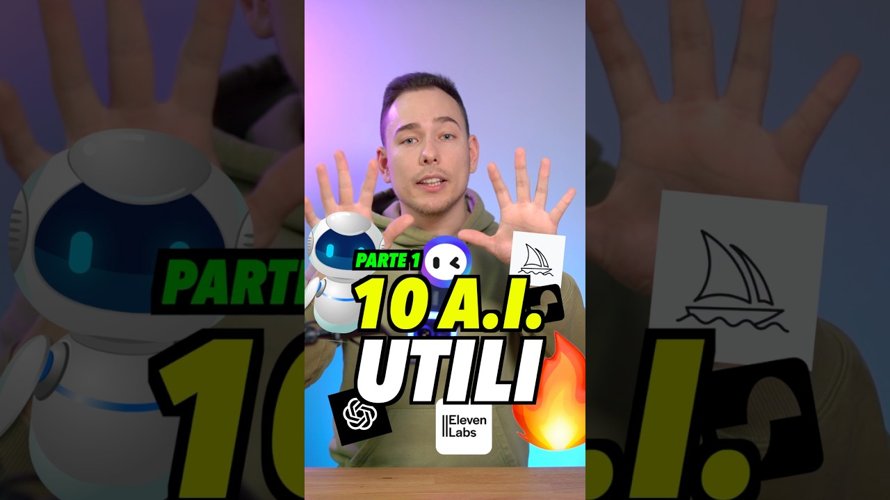 Parte 1 | LE MIGLIORI 10 A.I. 🤖 VERAMENTE UTILI ✅ #AI #IA #miglioriai #aitools #aiagent