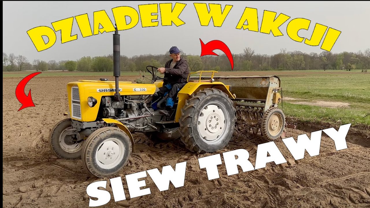 ‼️ZAKŁADAMY ŁĄKI‼️ | Siew trawy Ursusem C-330 | Wałowanie | Ursus C-385 | Dźwięk Silnika