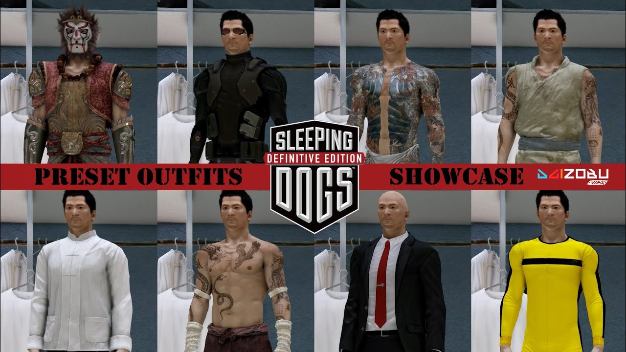 Sleeping Dogs: Definitive Edition - All Preset Outfits Showcase