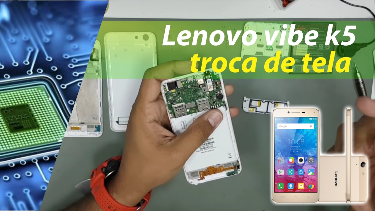 lenovo Vibe K5 - Como trocar a frontal do Lenovo k5 ( troca de tela)