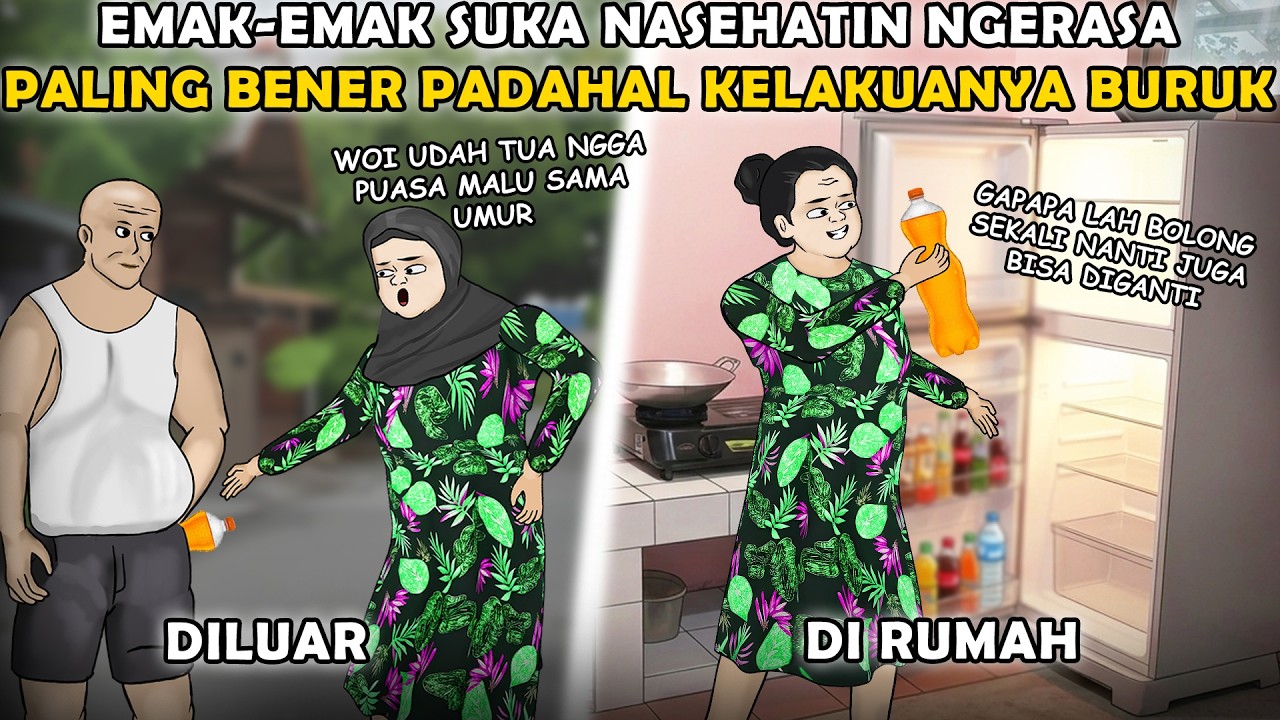 EMAK-EMAK SUKA NASEHATIN NGERASA HIDUPNYA PALING BENER PADAHAL KELAKUANYA LEBIH BURUK | ANIMASI AZAB