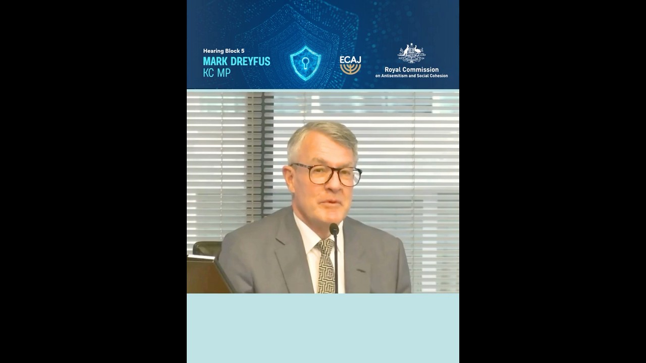 Former Attorney General Mark Dreyfus shared his experiences of being a victim of antisemitism.