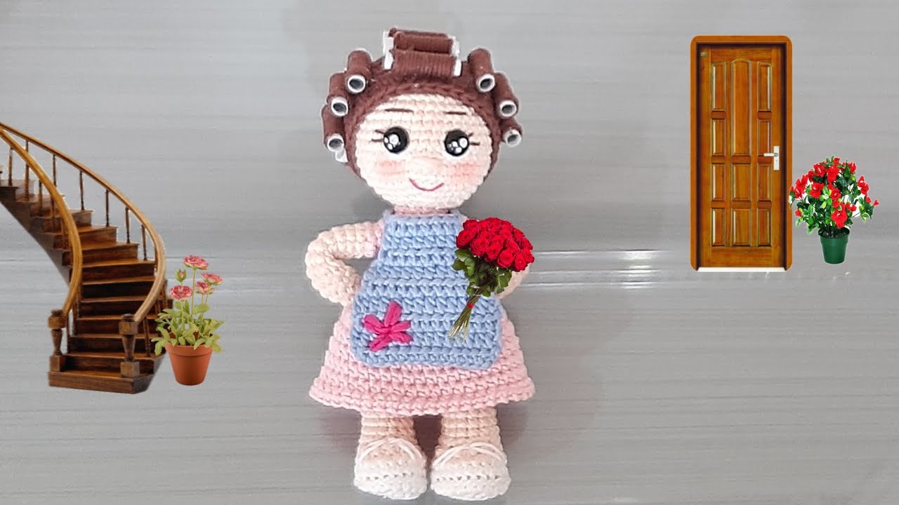 😍🌹 DOÑA FLORINDA AMIGURUMI  / TUTORIAL PASO A PASO  ( PRIMERA PARTE  )