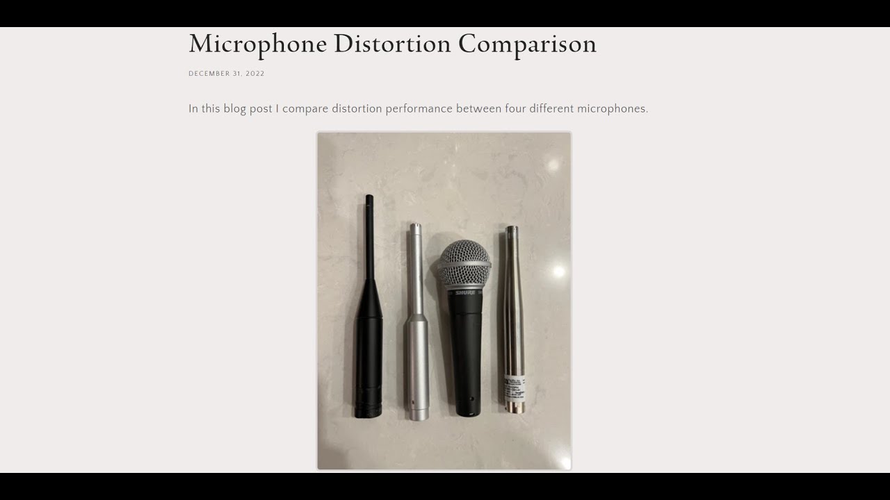 Microphone Distortion Comparison