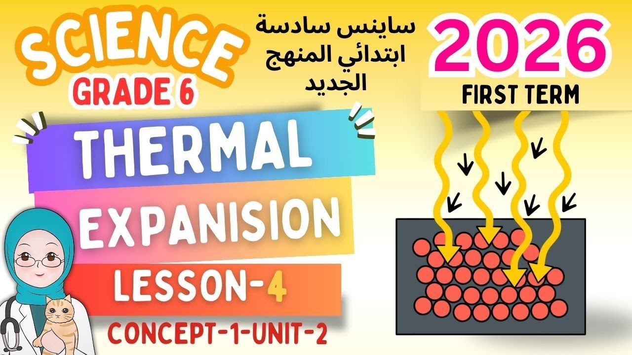 Grade 6 lesson-4- c 1-unit-2-Thermal Expansion-  2026 ساينس سادسة ابتدائي المنهج الجديد