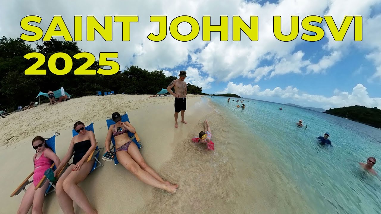 Saint John USVI + Coral Bay Travel Vlog 2025