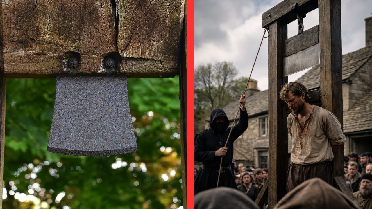Тёмная причина, по которой английская гильотина имела плоское лезвие.
