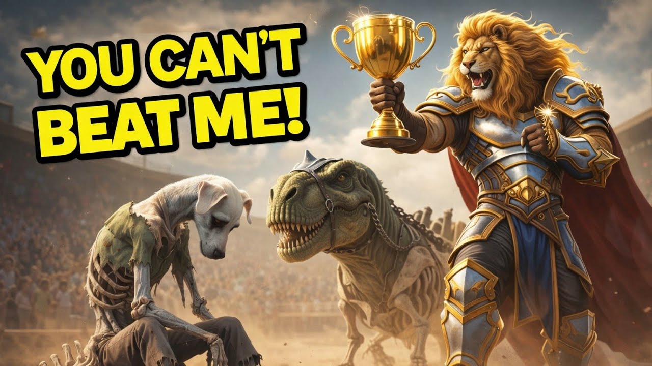 Skinny dog vs huge tiger racing challenge who might win