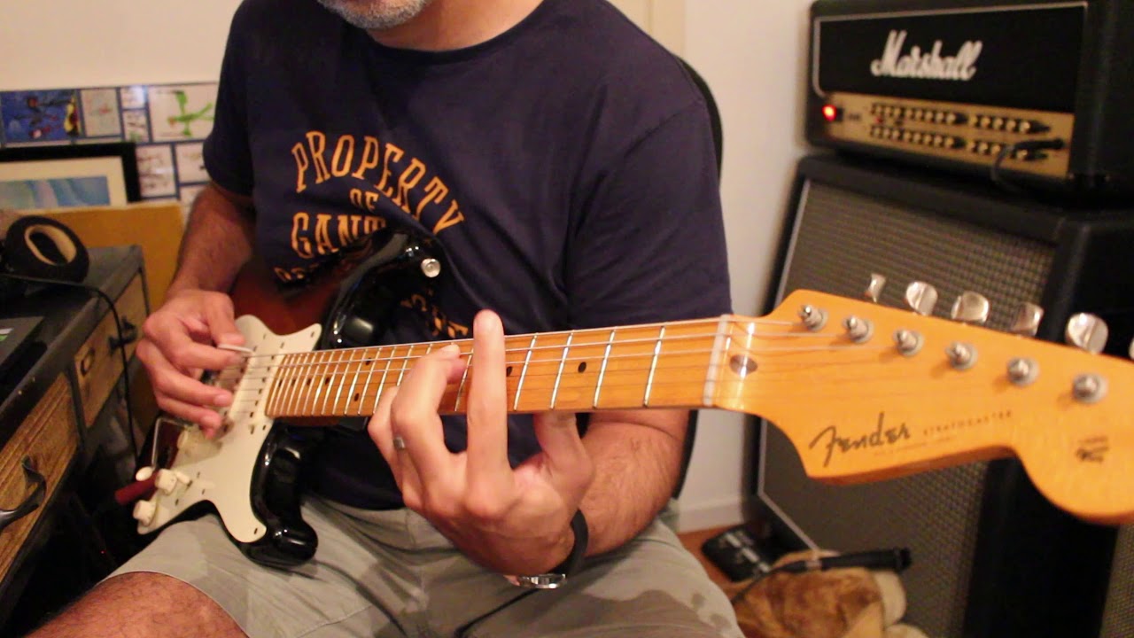 Little Wing Intro - Jimi Hendrix Fuzz Face Mini with guitar volume clean-up