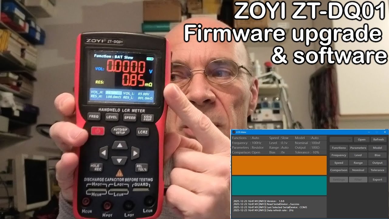 🔧 LCR Zoyi DQ-01: Upgrade firmware + collegamento al PC