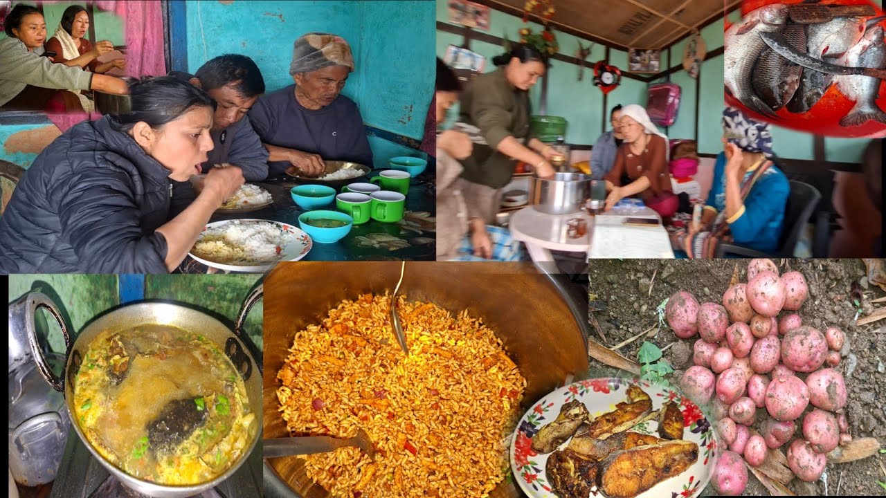Sathi Haru Sanga Jhalmuri Enjoy Gardai Cooking Fish Recipes Village Style || Village Life Vlog ||