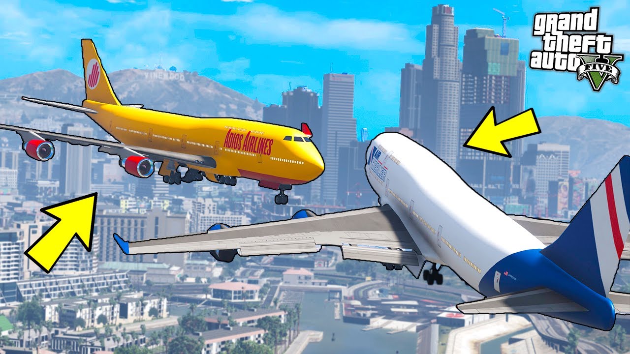 Два Самолёта СТОЛКНУЛИСЬ В НЕБЕ! Страшная АВИАКАТАСТРОФА в GTA 5!