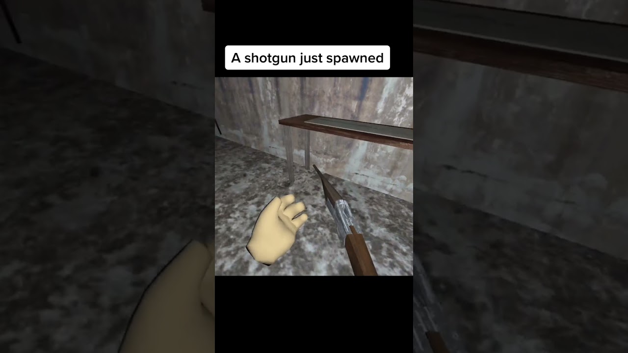 A shotgun just spawned