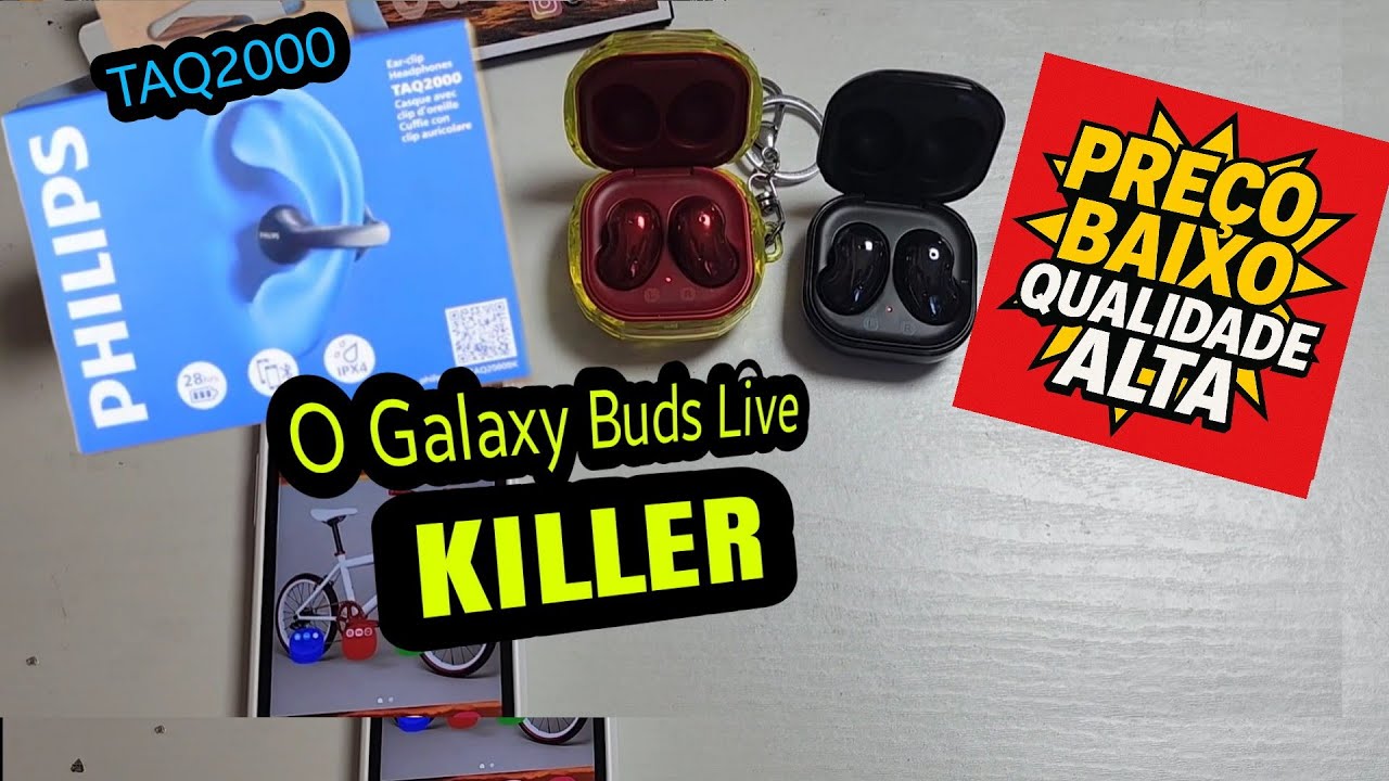 PHILIPS TAQ2000 é melhor que Buds Live da Samsung 
