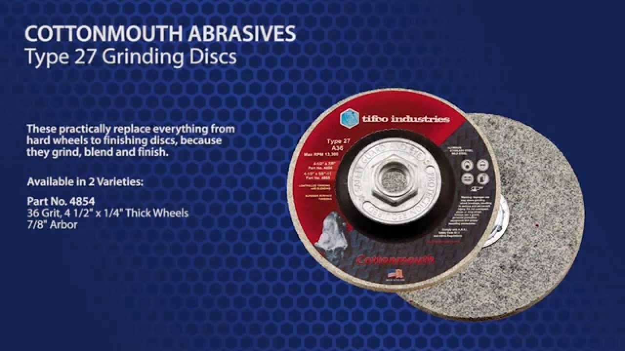 Cottonmouth Type 27 Grinding Wheels