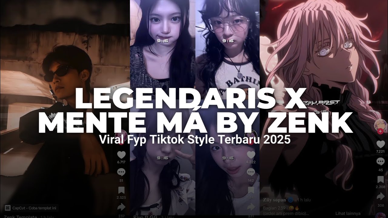 DJ LEGENDARIS X MENTE MÁ BY ZENK | VIRAL TIKTOK TERBARU 2025