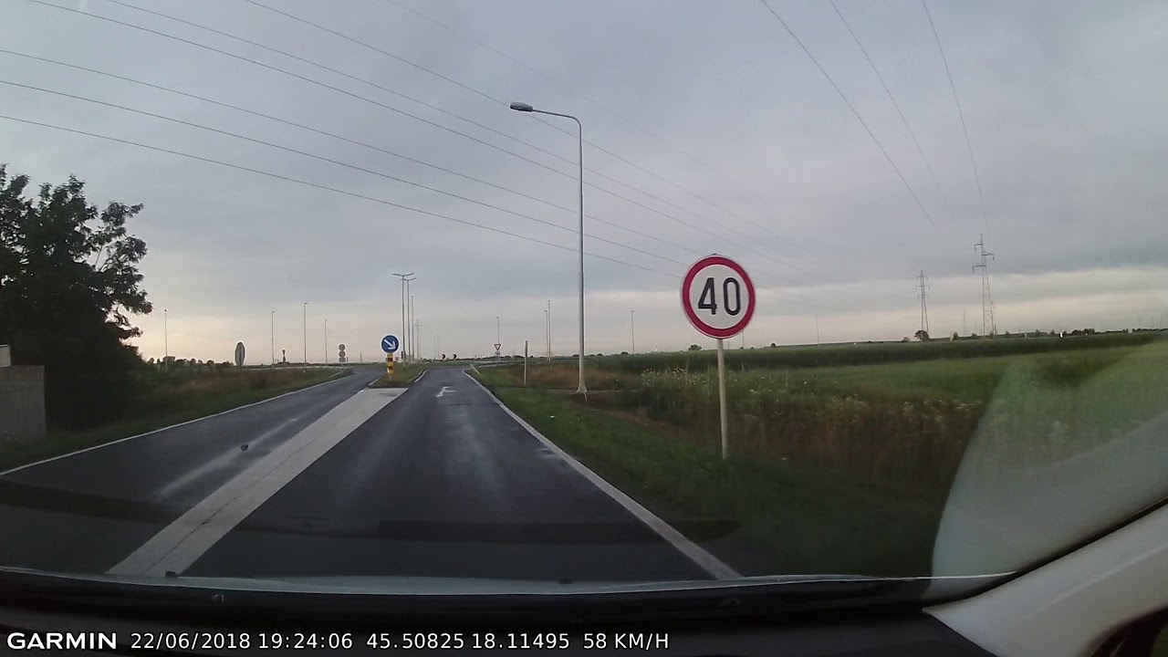 DRIVE #156: Požega-Našice-Osijek (Croatia) (timelapse 4x) *Read Description*