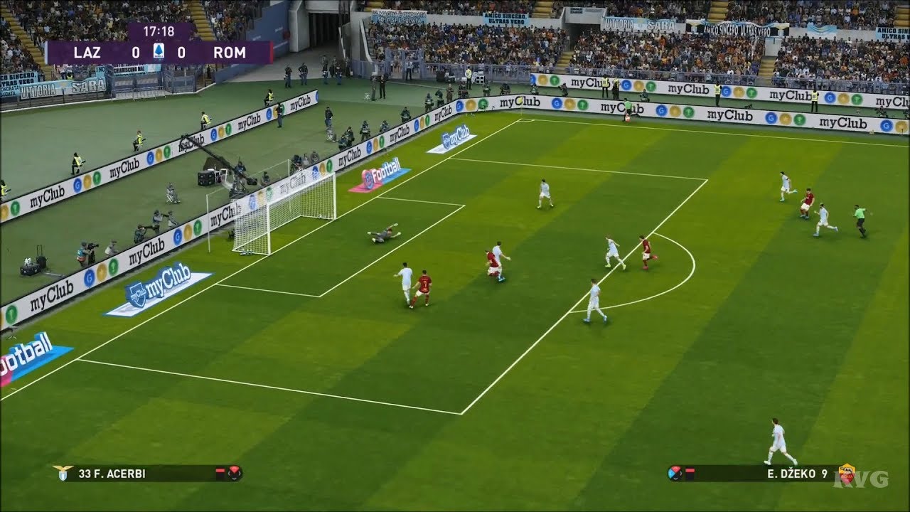 eFootball PES 2020 - SS Lazio vs AS Roma - Gameplay (PS4 HD) [1080p60FPS]