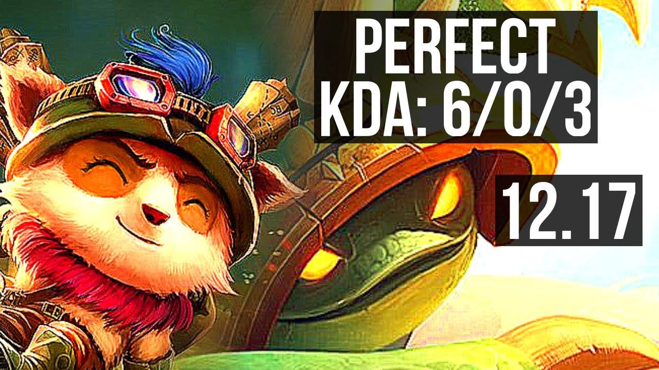 TEEMO vs RAMMUS (JNG) | 6/0/3, 1000+ games, 900K mastery, Dominating | EUW Diamond | 12.17