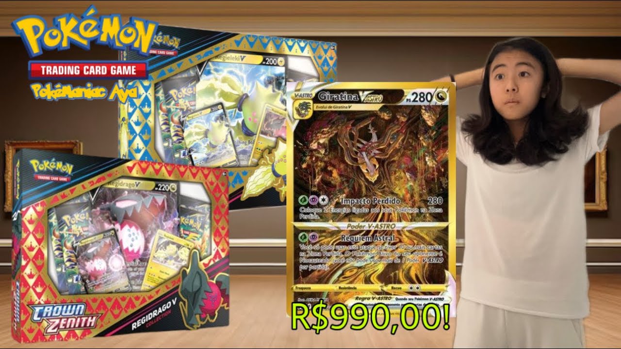 CHASE PULL! Tirando a Carta MAIS CARA de REALEZA ABSOLUTA na Box do Regidrago V! #pokemon