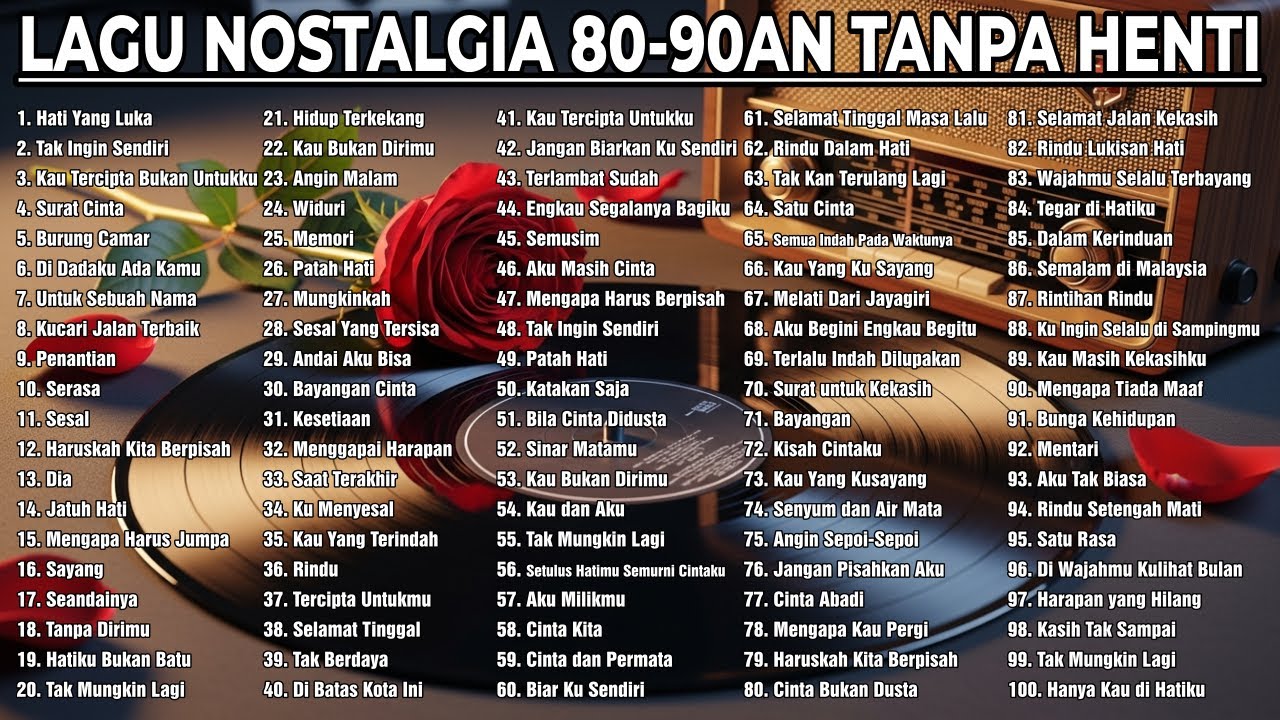Hari-hari mu akan jadi kenangan - Pop Nostalgia 80 - 90an Nonstop!!!