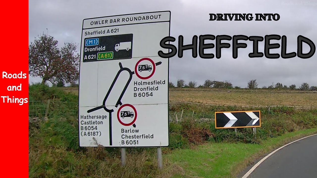 Road Trip Into SHEFFIELD, ENGLAND, UK.