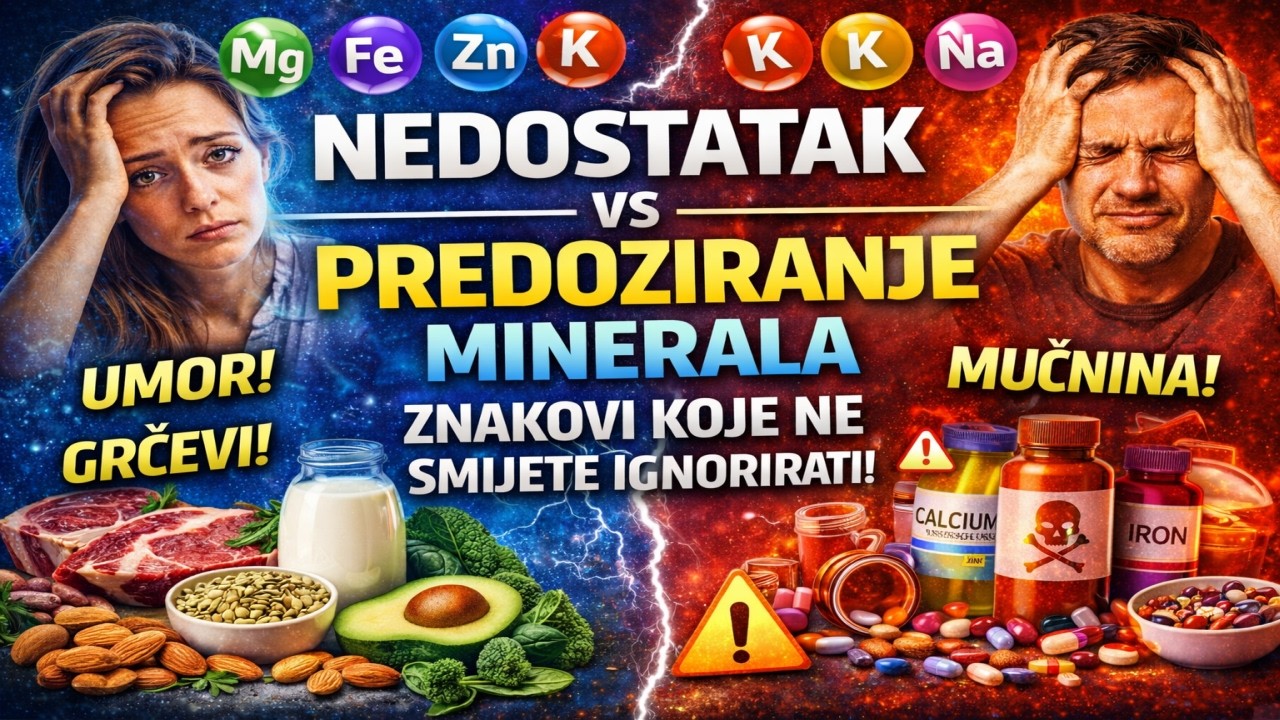 ŠOKANTNO: Previše minerala može biti opasnije od manjka!