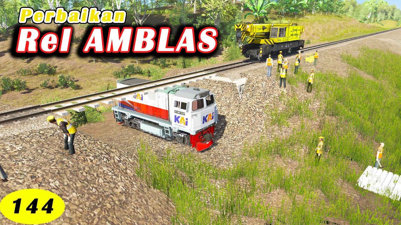 Perbaikan Rel Amblas | Thole Lan Sri Eps 144 | Film Sepur Ngawur Indonesia