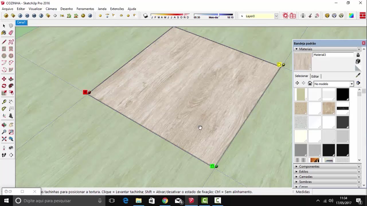 SKETCHUP e V-RAY - Como criar PISO