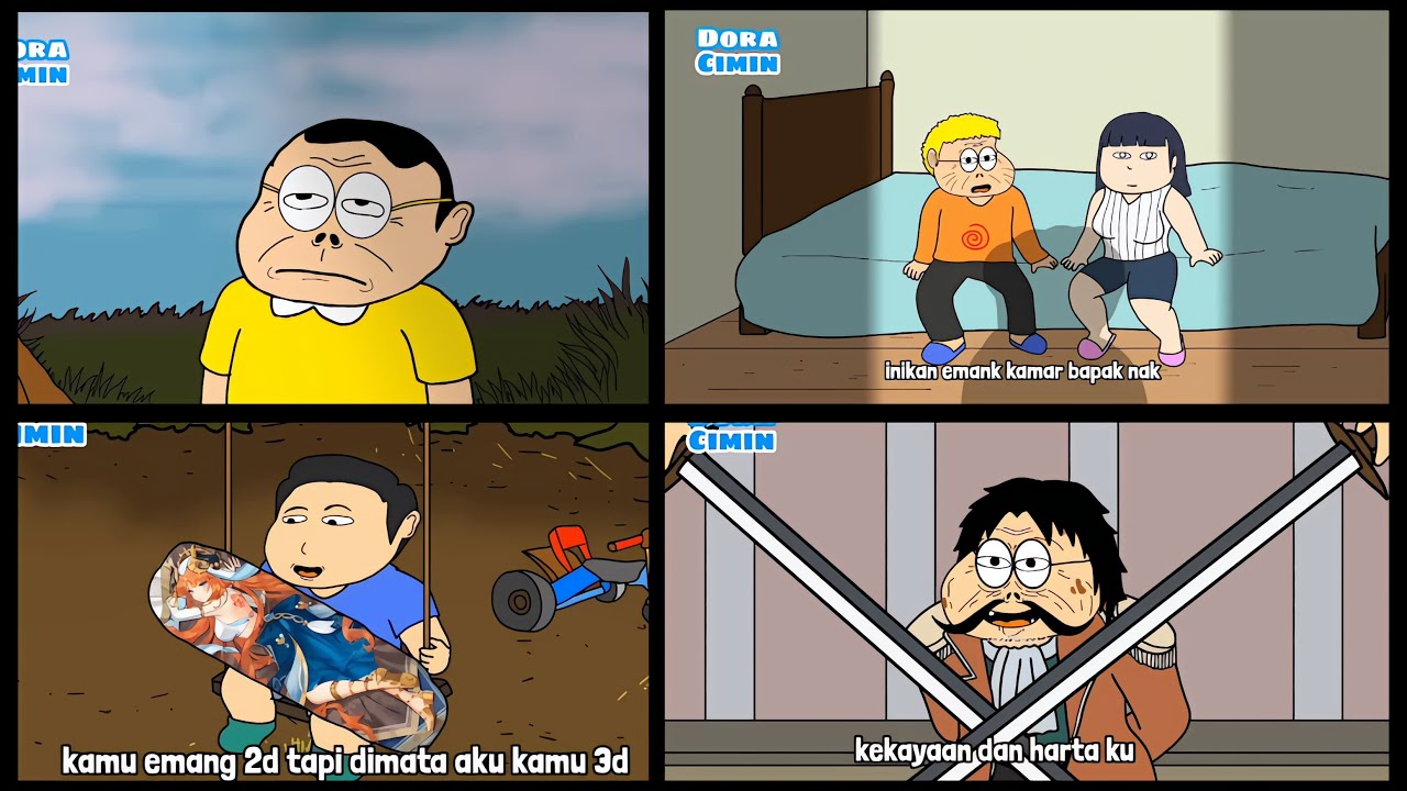 Kompilasi Wibu Part 2 - Animasi Doracimin