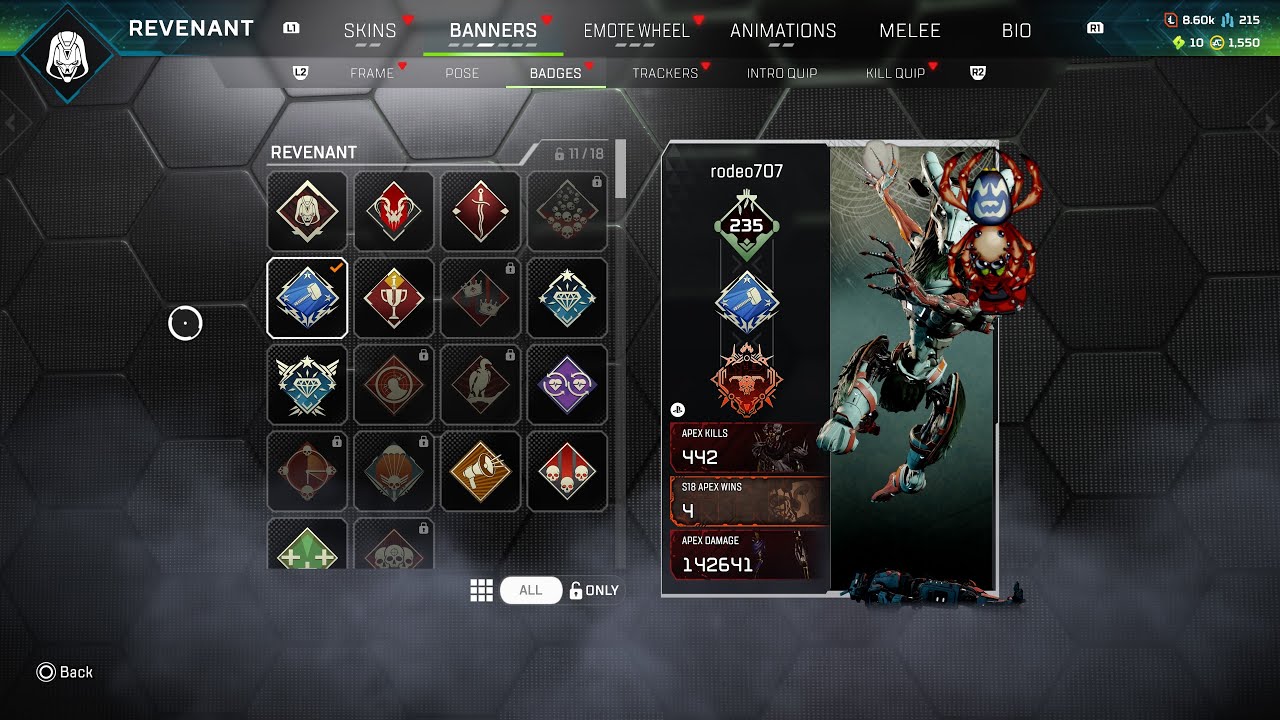 1K Damage Badge Victory | Apex Legends