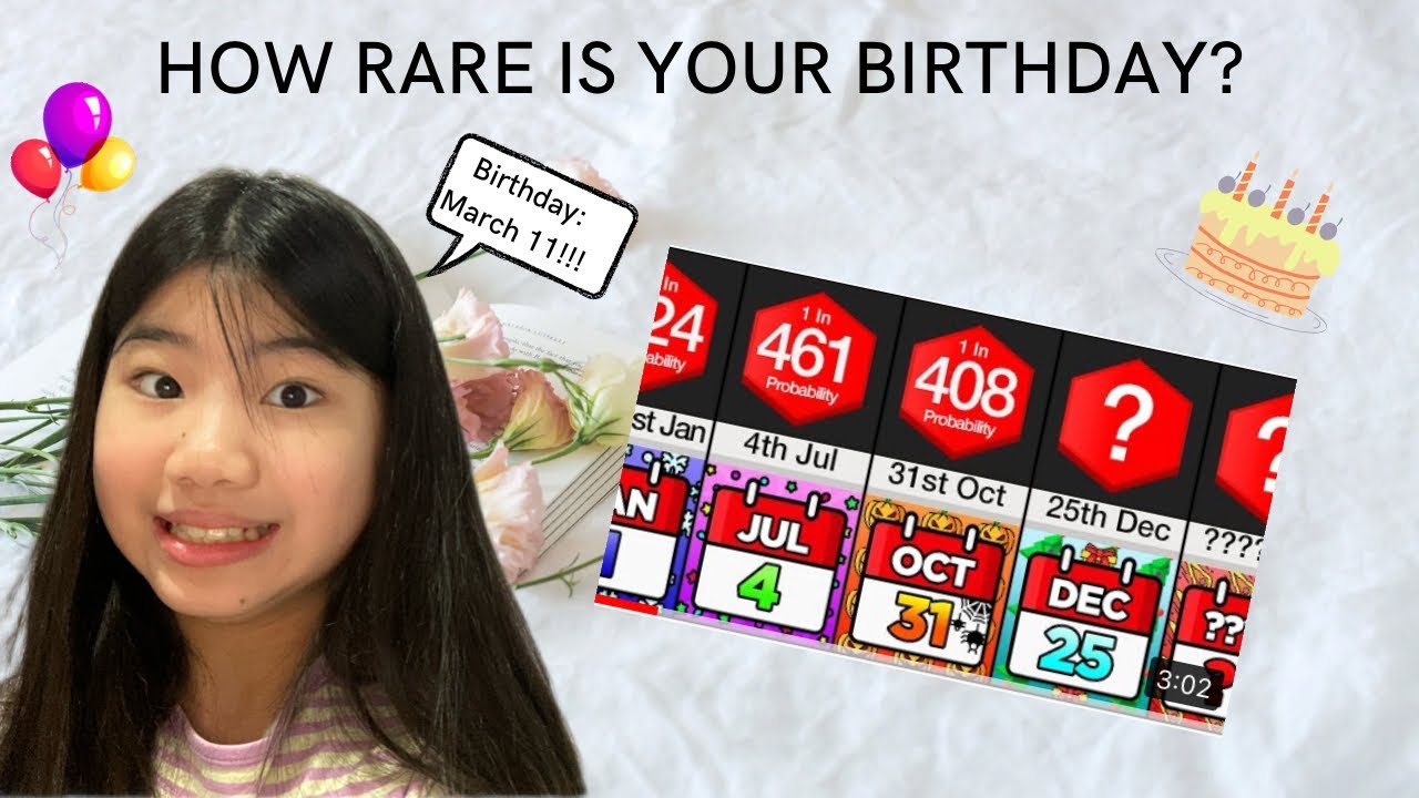 ~HOW RARE IS YOUR BIRTHDAY🎂?~ * MY BIRTHDAY IS MARCH 11!!!* NicoleReactsToStuff🦋