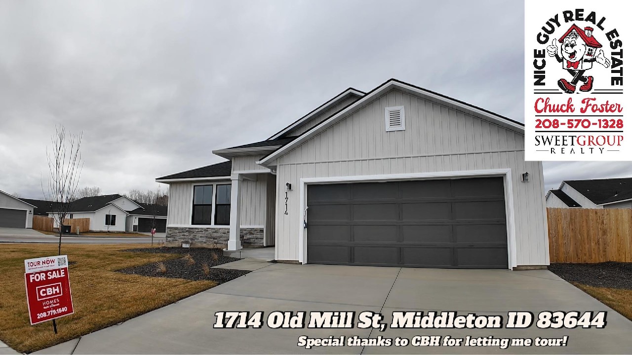 Nice Guy Real Estate (Chuck Foster) - Video tour of 1714 Old Mill St, Middleton, ID (02/24/26) CBH
