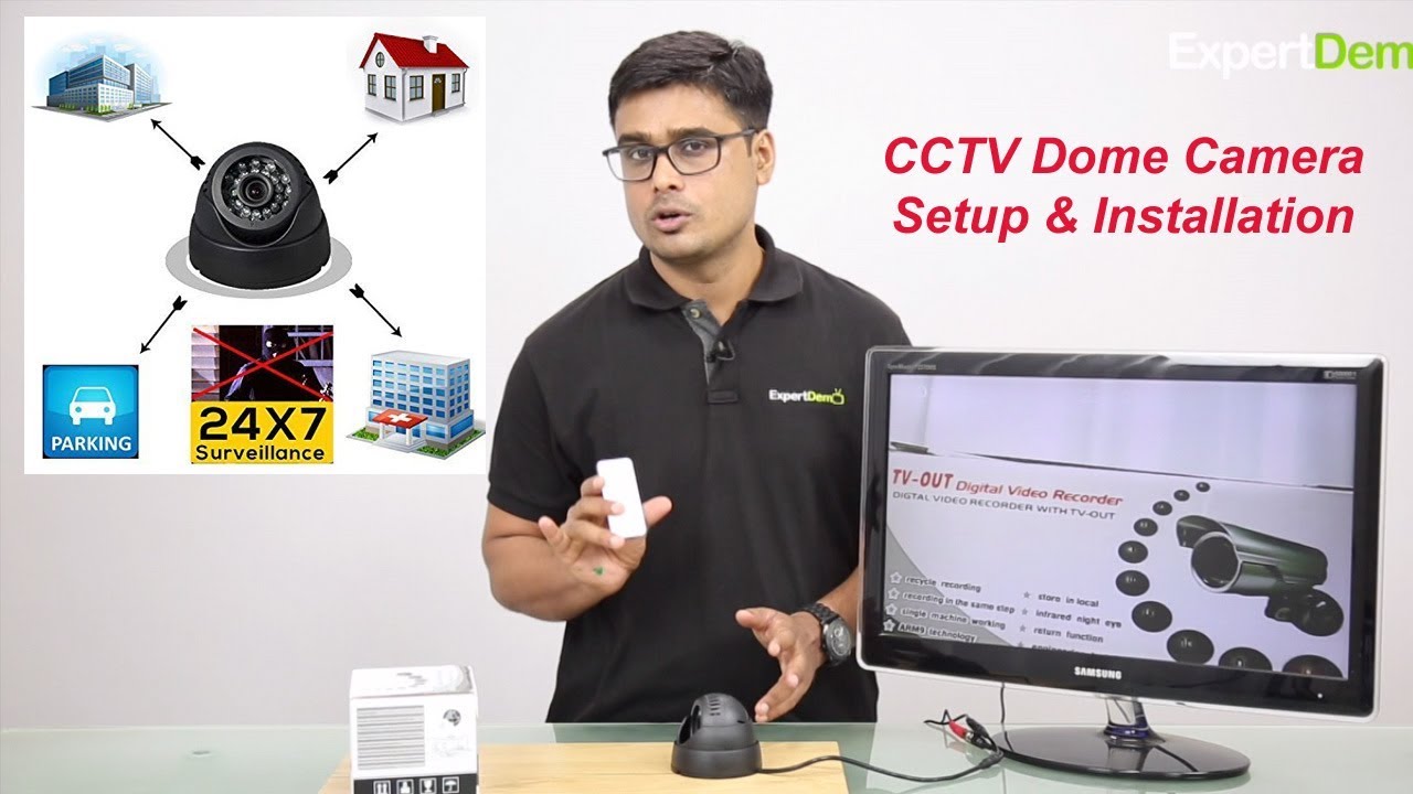 How to install CCTV Dome Camera for Home, Office or any other place