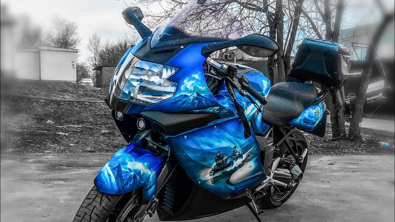 Обзор моего мотоцикла BMW K1300S. Расписной спорт-турист. #мотоцикл