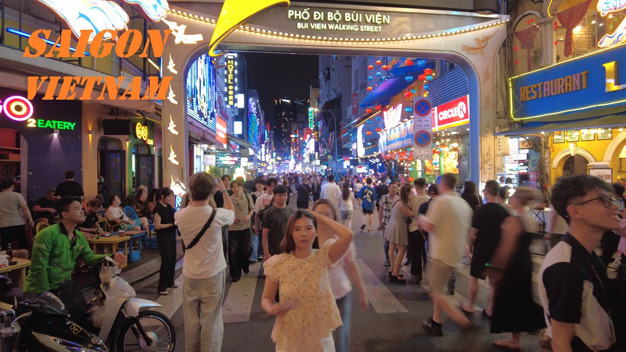 Đ&ecirc;m S&agrave;i G&ograve;n Kh&ocirc;ng Ngủ | Bui Vien Walking Street | Saigon Nightlife