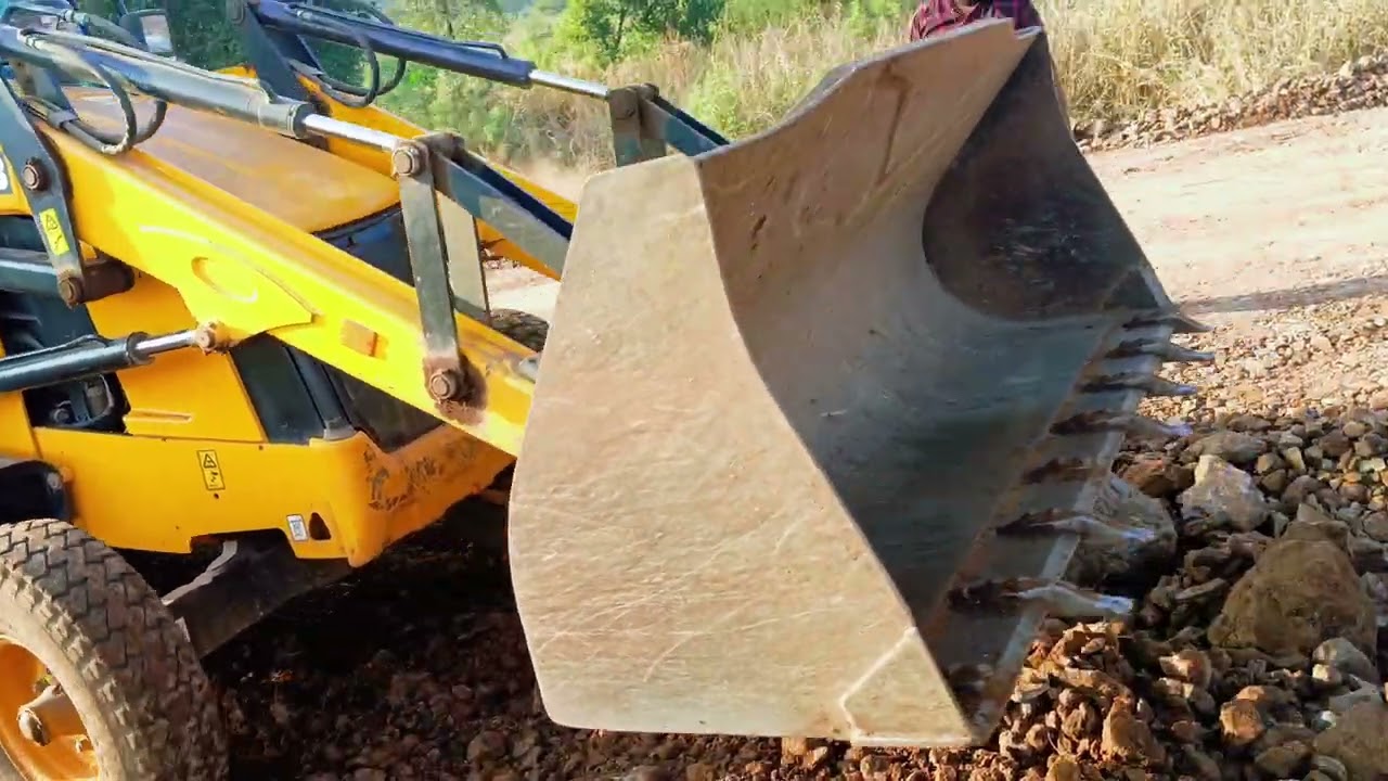 JCB Machine Road Leveling Near Bridge | Construction Work #constructionwork #excavator #jcb
